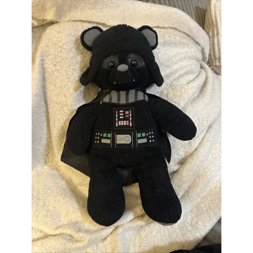 Build A Bear Star Wars Darth Vader BAB Plush 18" Attached Cape Retired No Sound